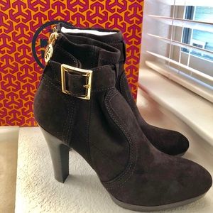 Tory Burch Melrose Kid Suede ankle boots